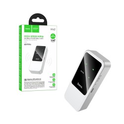 Router Wi-Fi6 Portátil Hoco HI42 4G 150MBPS com 2000mAh para Europa, Ásia e África Branco